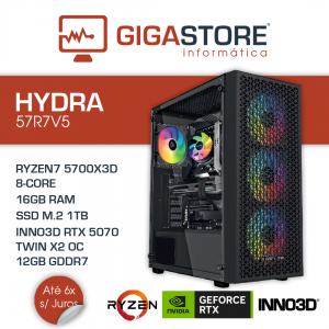 Desktop Gaming HYDRA-57R7V5 RYZEN 7 5700X3D 16GB RAM 1TB SSD W11